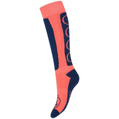 LWAZUN 700 - SKI SOCK - Vermelho néon - Tamanho: 34/36