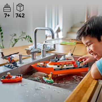 Nové LEGO® City 60504 Záchranný člun pobřežní hlídky a vrtulník