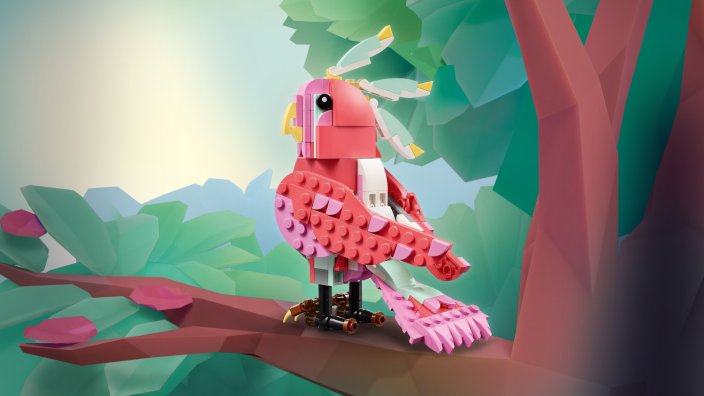 LEGO® Creator 3-in-1 31170 Animais Selvagens: Flamingo Cor-de-rosa