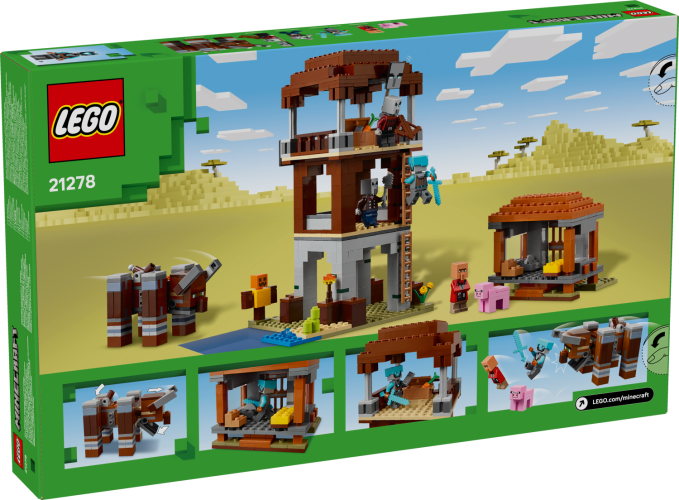 LEGO Minecraft 21278 Základna plenitelů a Ničitel