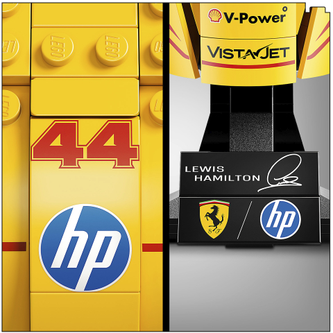 LEGO® Editions 43022 Prilba Lewis Hamilton zo Scuderia Ferrari HP