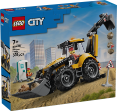 LEGO® City 60480 Žltý nakladač s rýpadlom