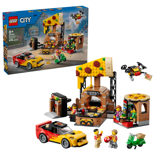 LEGO® City 60496 Donáška pizze s vozidlami