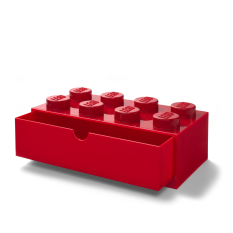 LEGO® caixa de mesa 8 com gaveta - vermelho