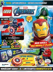 KOMIKS LEGO® MARVEL AVENGERS 02/2026 - Minifigurka CAPITAIN AMERICA + SBĚRATELSKÁ KRABIČKA!