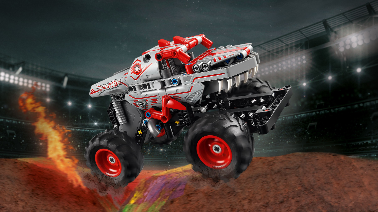LEGO® Technic™ 42200 Monster Jam™ ThunderROARus™ cu motor cu arc