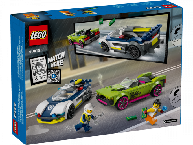 LEGO® City 60415 La course-poursuite entre la voiture de police et la super voiture