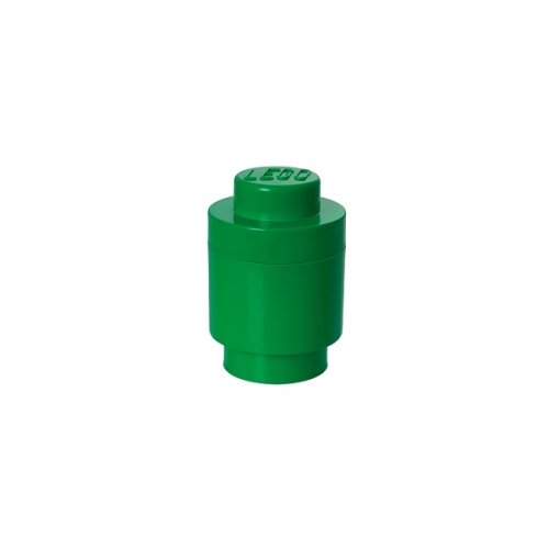 LEGO® Aufbewahrungsbox rund 123 x 183 mm - dunkelgrün