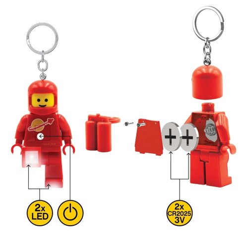 LEGO® Spaceman Kosmonaut Rot Leuchtfigur (HT)