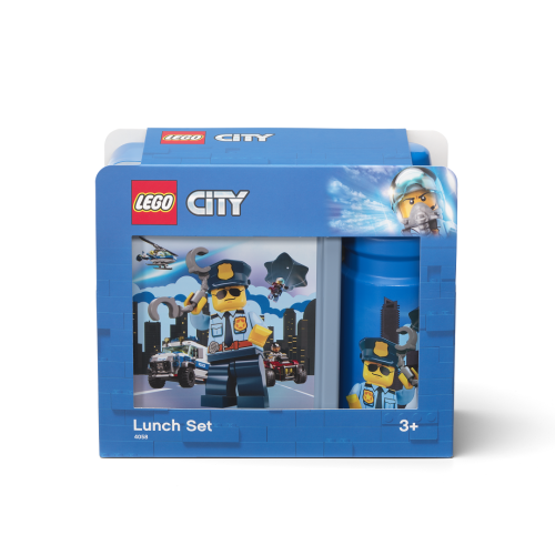 LEGO® City Snack-Set (Flasche und Box) - blau