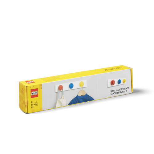 LEGO® cabide de parede - vermelho, azul, amarelo
