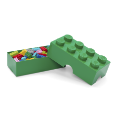 LEGO® boîte à goûter 100 x 200 x 75 mm - vert foncé