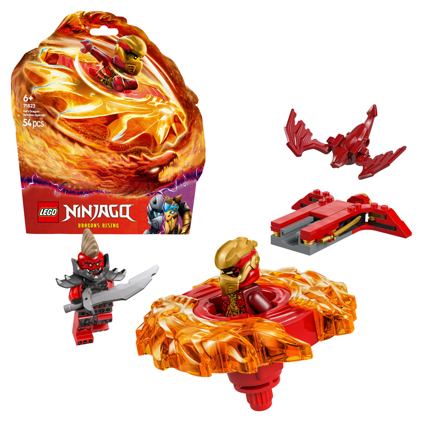 LEGO® Ninjago® 71823 Kai's Spinjitzu drakenspinner | KITSTORE.nl