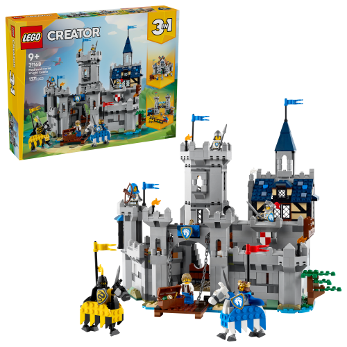 LEGO® Creator 3 w 1 31168 Średniowieczny zamek rycerzy konnych