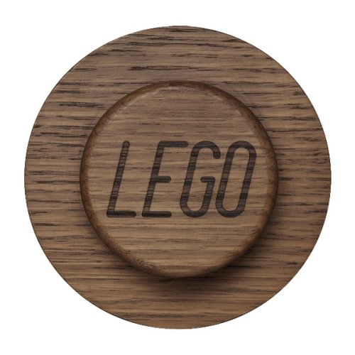LEGO® cabide de parede em madeira, 3 peças (carvalho - escurecido)