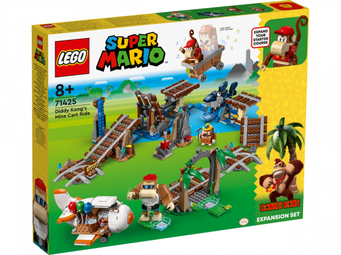 LEGO® Super Mario™ 71425 Set de Expansão Corrida de carrinhos de mina do Donkey Kong