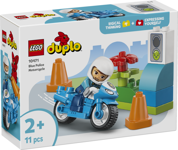 LEGO® DUPLO Town 10471 Blaues Polizeimotorrad