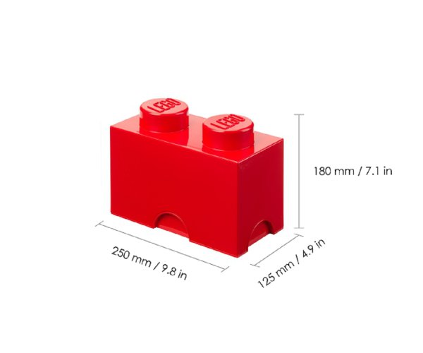 LEGO® Aufbewahrungsbox 2 - Rot