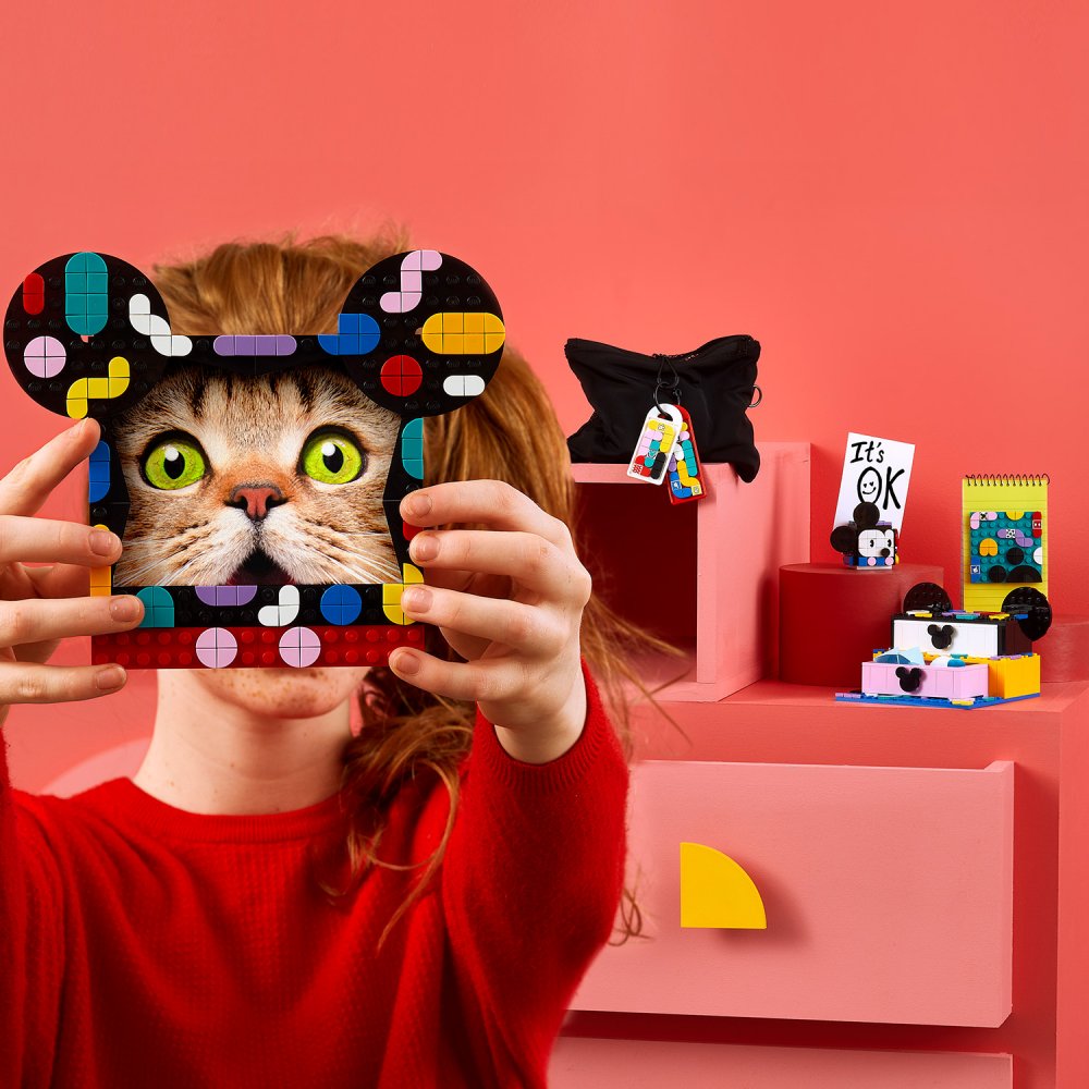 LEGO® DOTS 41964 Casetă Mickey Mouse și Minnie Mouse pentru