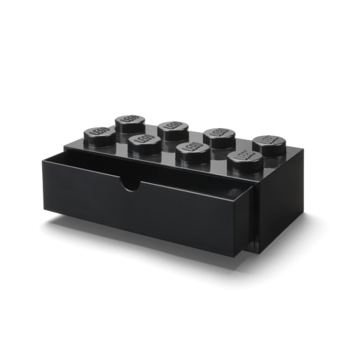 LEGO® caixa de mesa 8 com gaveta - preto