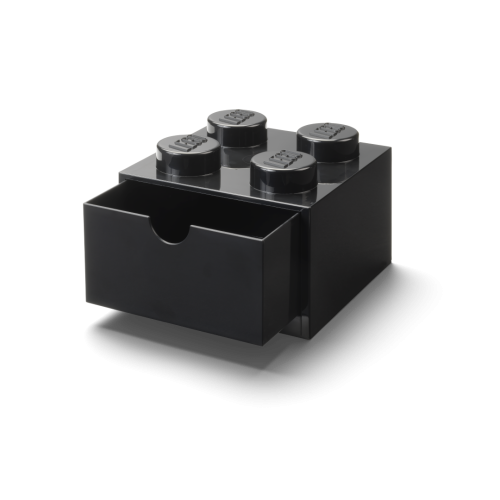 LEGO® stolik box 4 z szufladą - czarne