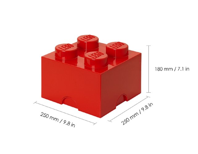 LEGO® Boîte de rangement 4 - rouge