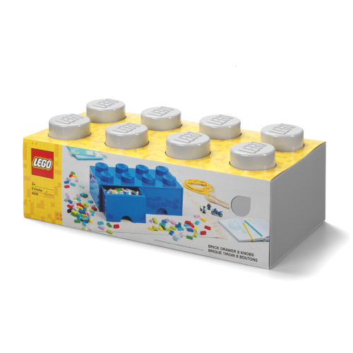 LEGO® Boîte de rangement 8 avec tiroirs - gris