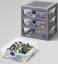 LEGO® Organizador com três gavetas - cinzento escuro