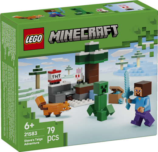 LEGO® Minecraft 21583 Les aventures de Steve dans la taïga