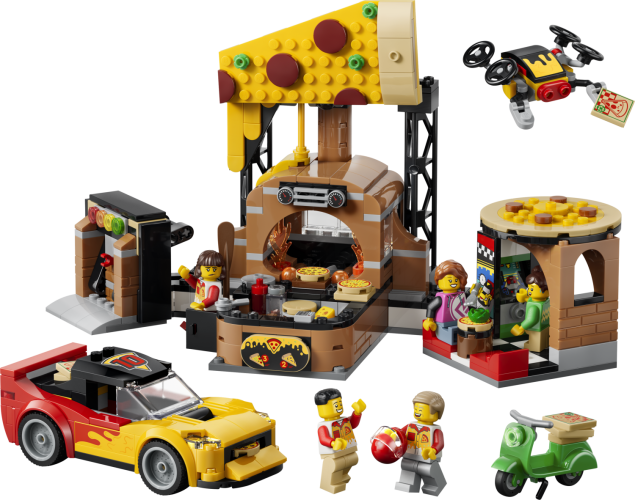 LEGO® City 60496 Donáška pizze s vozidlami