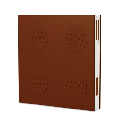 LEGO® Taccuino con penna gel come clip - marrone