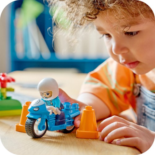 LEGO® DUPLO Town 10471 Blaues Polizeimotorrad
