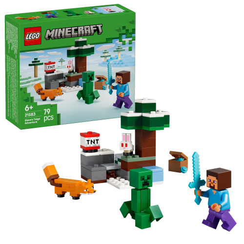 LEGO® Minecraft 21583 Les aventures de Steve dans la taïga
