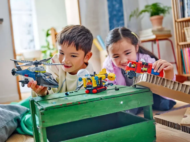 LEGO® City 60462 Kombinationsset mit Hubschrauber, Löschauto und U-Boot