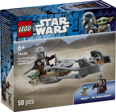 LEGO® Star Wars™ 75436 Mandalorian, Grogu a spídrová motorka