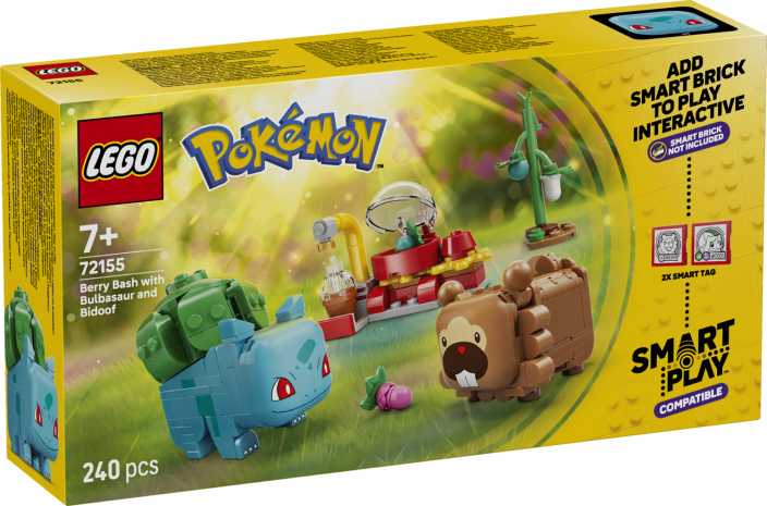 LEGO® Pokémon™ 72155 SMART Play™: Bulbasaur i Bidoof z krzewem jagody
