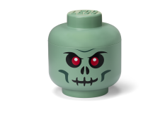 LEGO® Storage head (size L) - skeleton - green