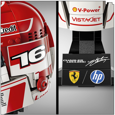 LEGO® F1 43014 Capacete Scuderia Ferrari HP de Charles Leclerc