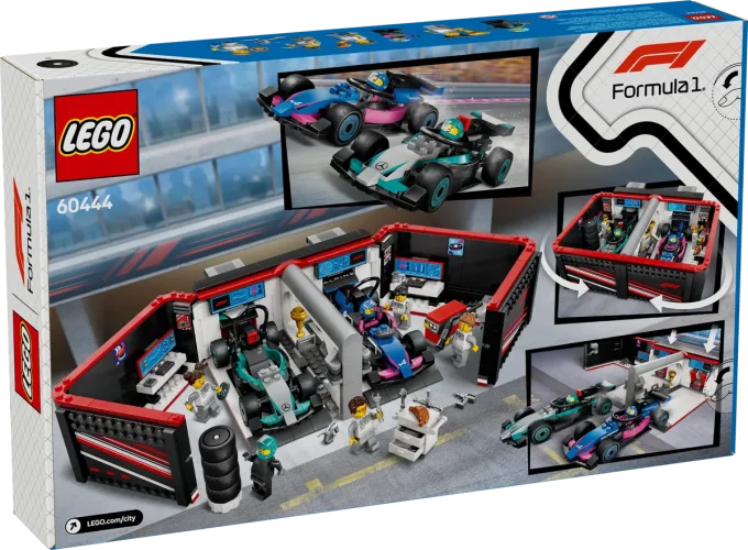 LEGO® City 60444 F1® garage met Mercedes-AMG en Alpine auto's