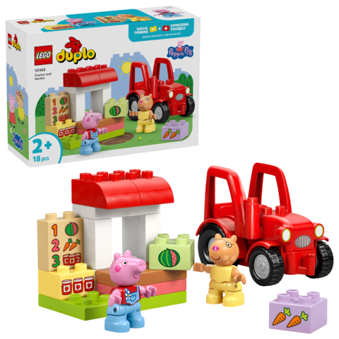 LEGO® DUPLO Peppa Pig 10468 Traktor und Marktstand