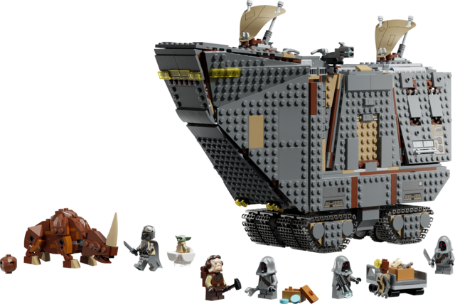 LEGO® Star Wars TM 75453 Le Sandcrawler™ d'Offworld et le Mudhorn