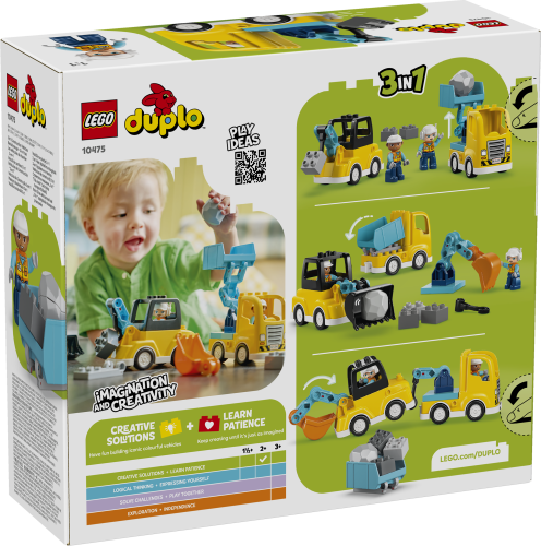 LEGO® DUPLO Town 10475 Baufahrzeuge – 3-in-1-Set