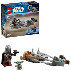 LEGO® Star Wars™ 75436 Mandalorian, Grogu a spídrová motorka