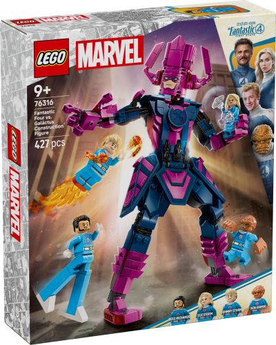 LEGO Marvel 76316 Fantastická čtyřka vs. sestavitelná figurka Galactuse