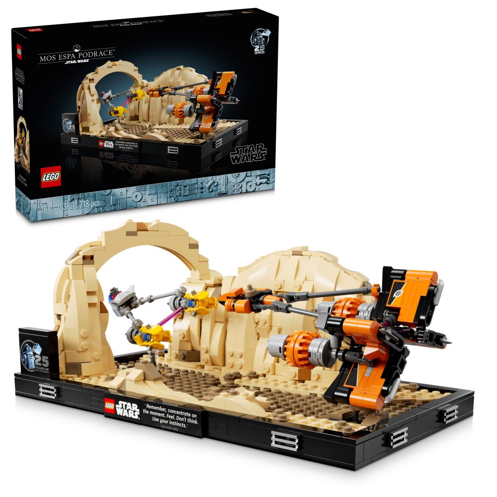 LEGO Star Wars 75380 Diorama de la course de podracers de Mos Espa KITSTORE