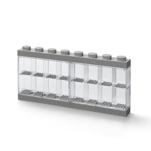 LEGO® caja coleccionable para 16 minifiguras - gris