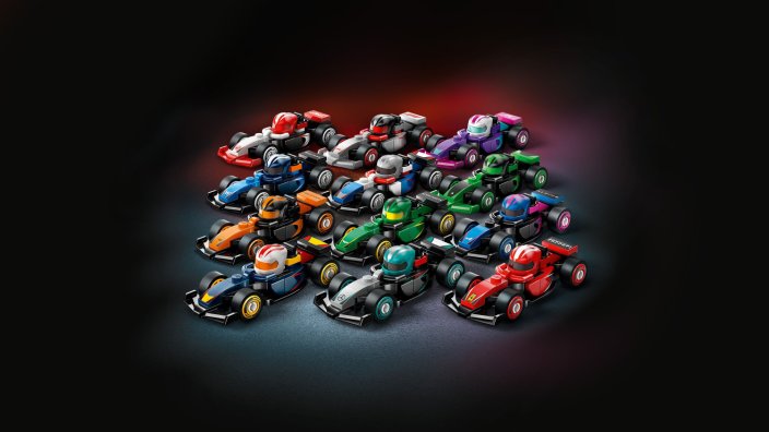 LEGO® Minifigúrky 71049 Zberateľské pretekárske autá F1® - box - 36 ks
