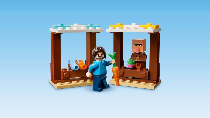 LEGO® Minecraft® 21273 Attacco al villaggio del Ghast-pallone