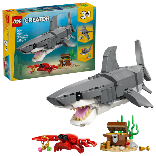 LEGO® Creator 31381 Divoký žralok a truhla s pokladem