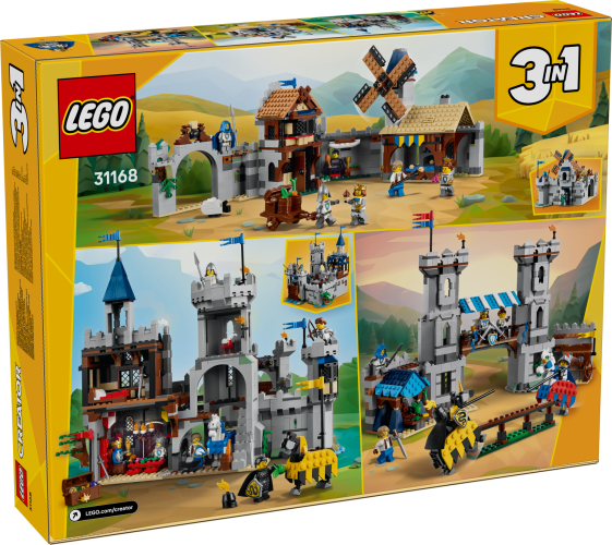 LEGO® Creator 3 w 1 31168 Średniowieczny zamek rycerzy konnych
